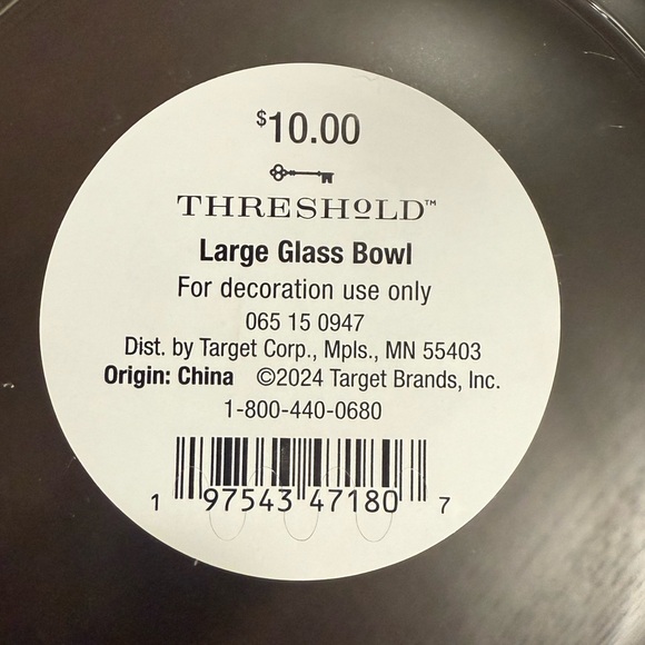Target Threshold Large Glass Bowl 2pcs New in Box - Picture 4 of 6